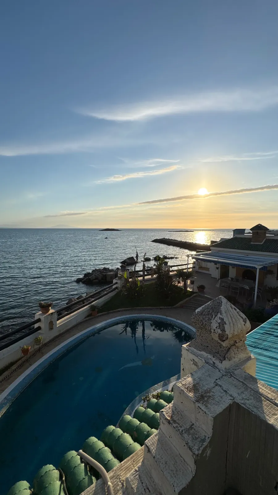 Coucher de soleil sur la Méditerranée